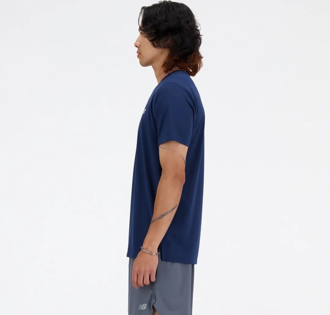 New Balance Sport Essentials T-Shirt Heren - Navy - afbeelding 3 van 4