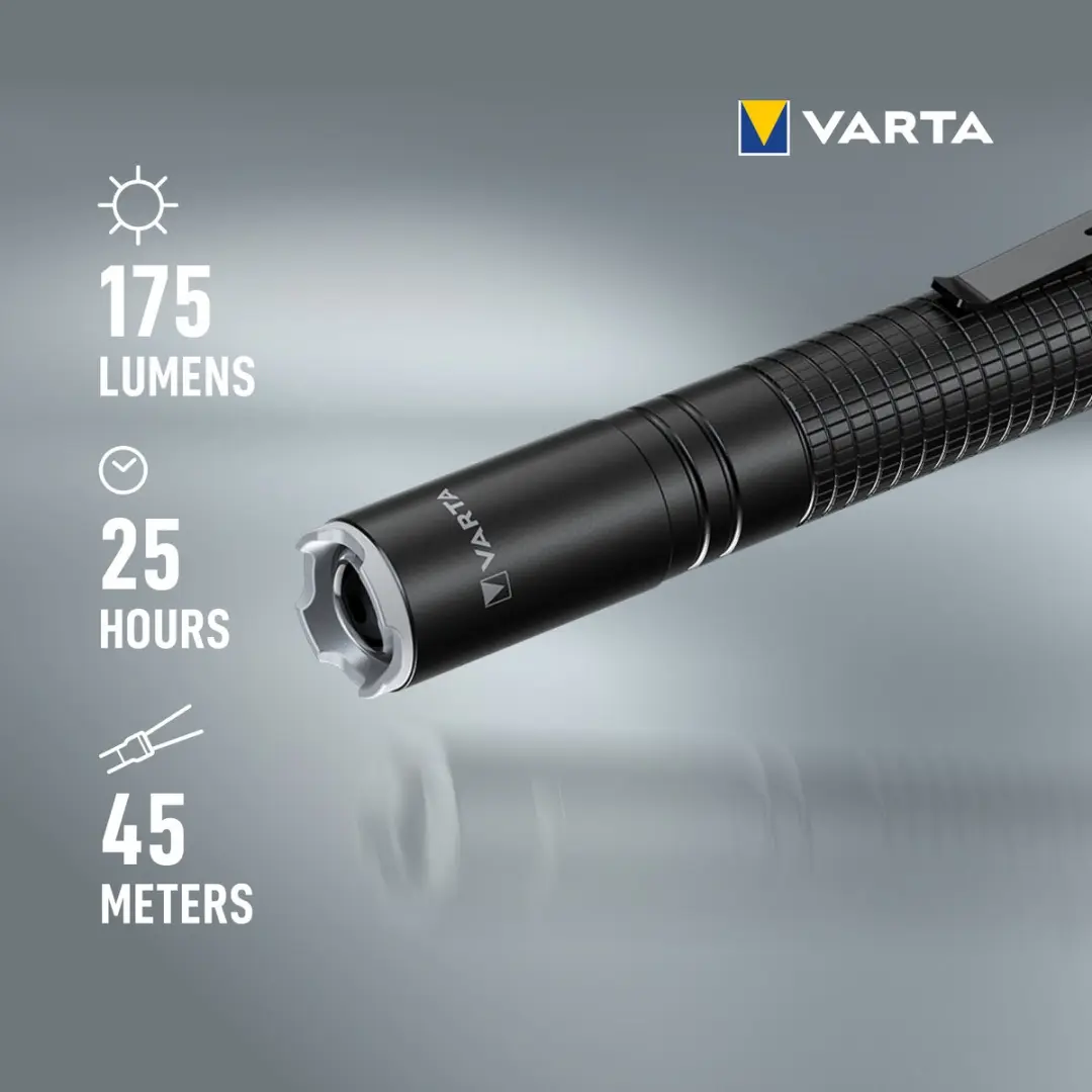 Varta Aluminium Light F10 Pro LED Zaklamp 150 lm - afbeelding 2 van 3