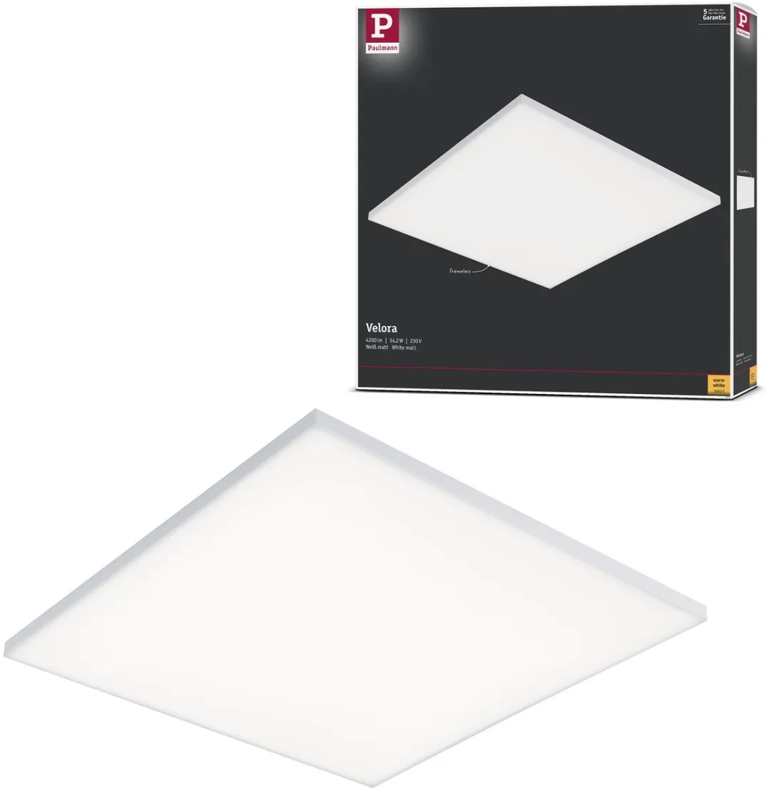 Paulmann Velora LED-paneel 34W 3500lm 3000K