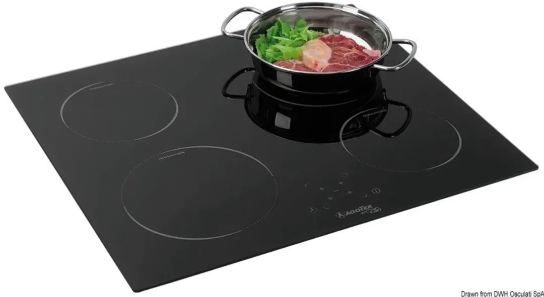 Osculati keramische inbouwkookplaat touch control
