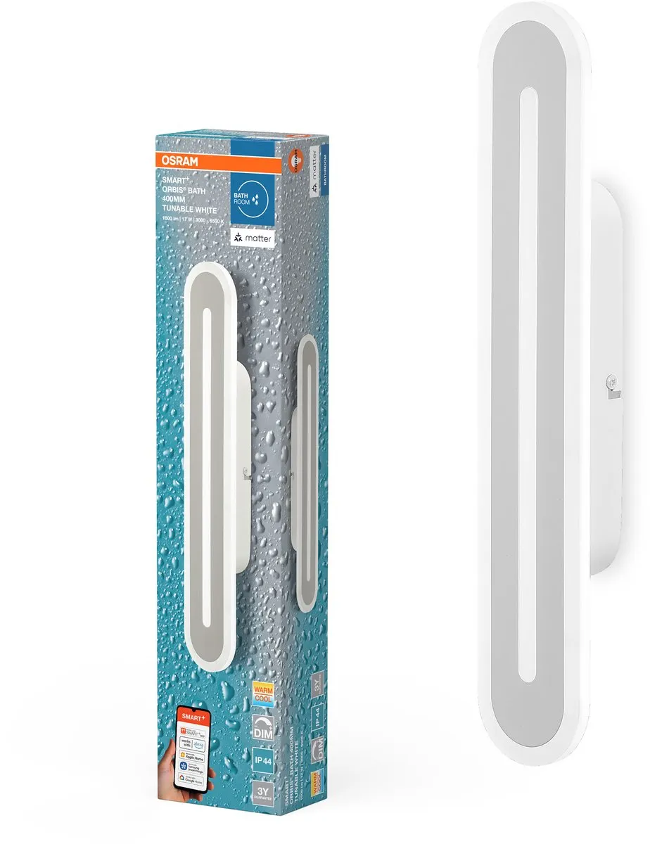 Osram SMART+ Matter Orbis Muurverlichting 400mm Wit - 17W 800lm IP44
