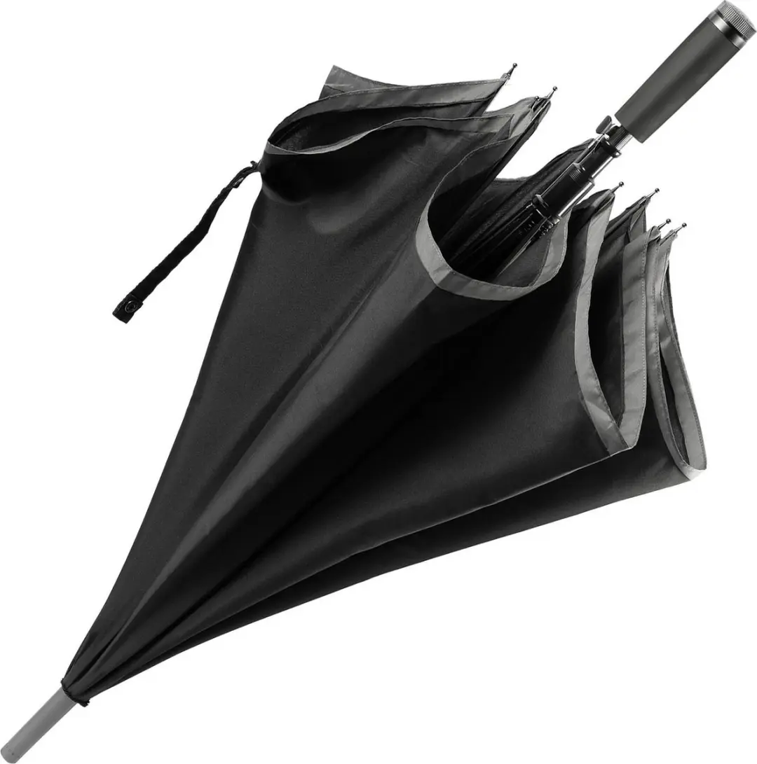 HUGO BOSS Gear Paraplu HUN007A - Ø108cm - Zwart - afbeelding 3 van 5