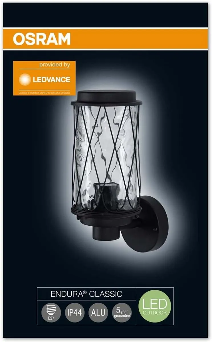 Osram Endura Classic Cage Up LED Wandlamp E27 60W - afbeelding 6 van 6