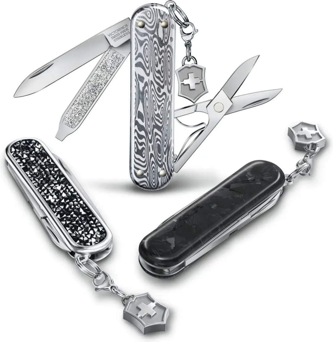 Victorinox Classic SD Brilliant Damast Zakmes - 58mm - afbeelding 3 van 6