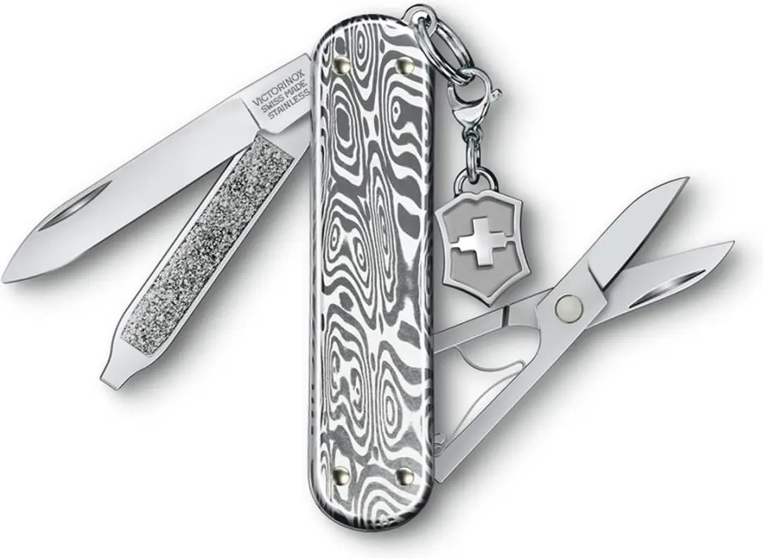 Victorinox Classic SD Brilliant Damast Zakmes - 58mm - afbeelding 4 van 6