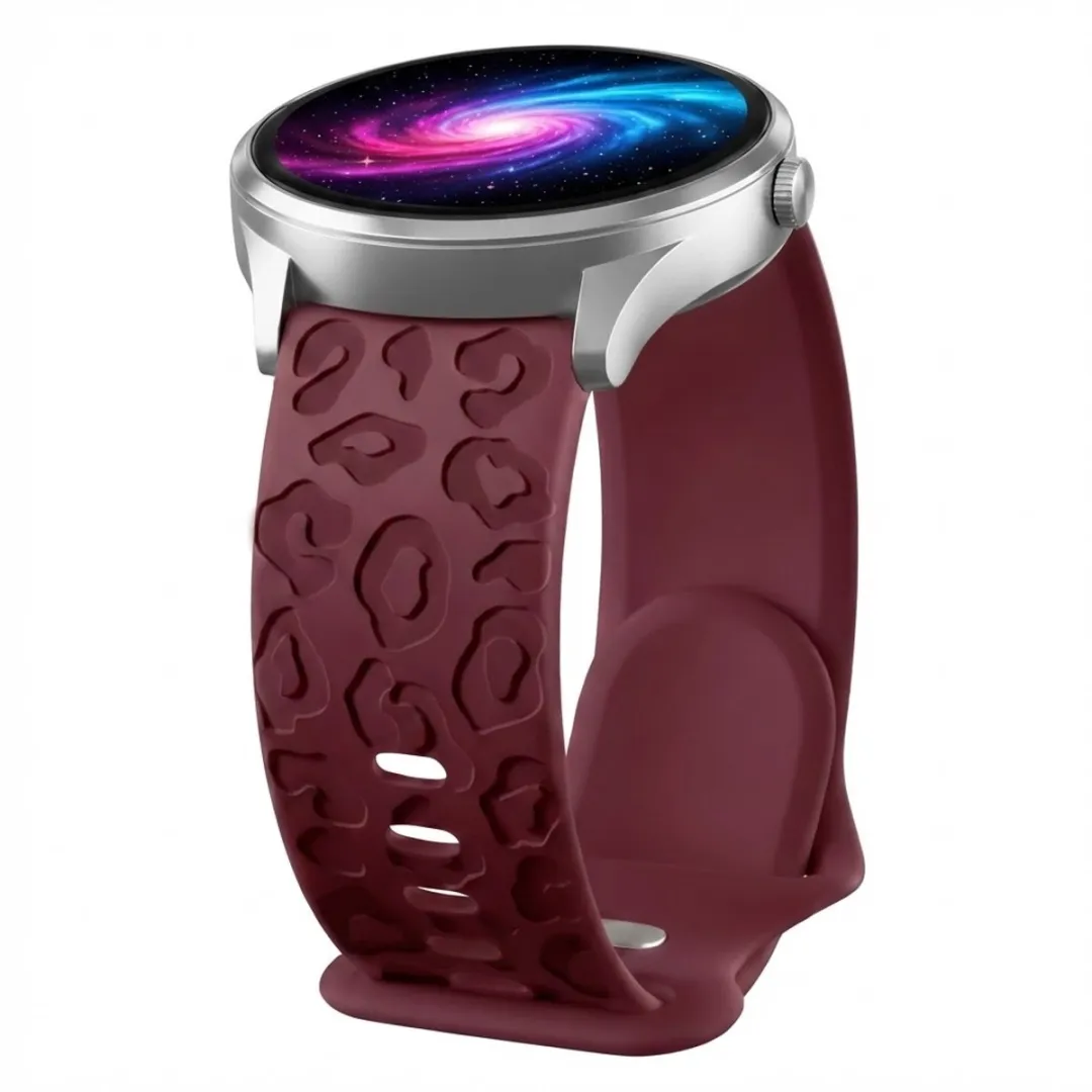 NUVEX Bordeaux Silicone Horlogeband 18mm