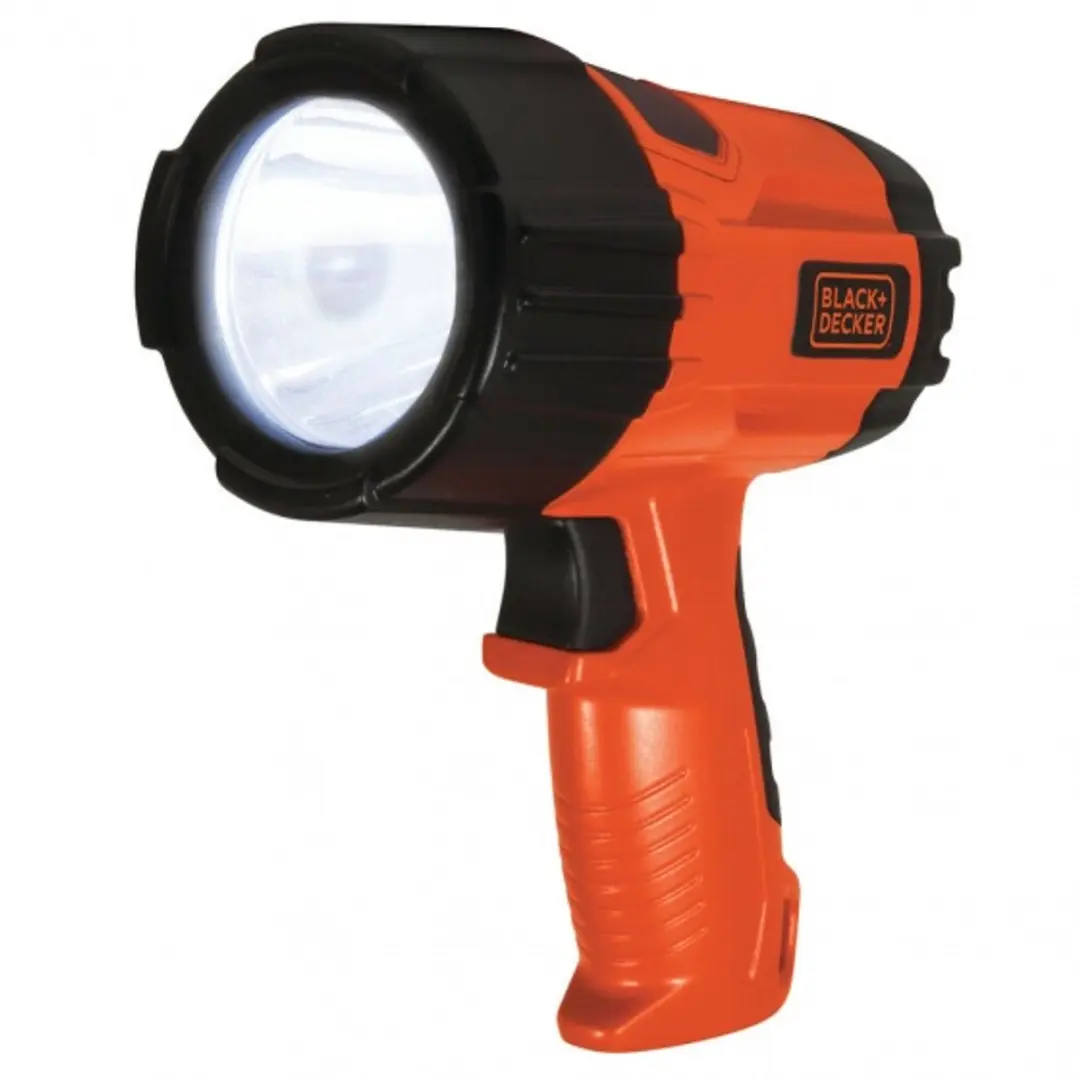 BLACK+DECKER Zaklamp Led 3 Watt 375 Lumen Zwart/oranje
