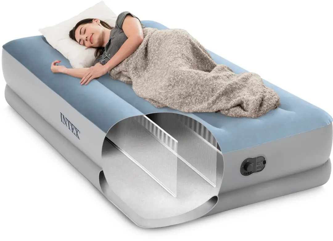 Intex Dura-Beam Comfort Luchtbed 64157 - 191x99x36cm - Blauw-grijs - afbeelding 3 van 6