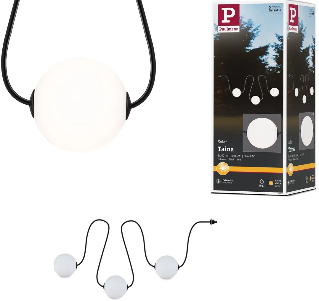 Paulmann Solar LED-lichtketting Taina Uitbreidingsset 3x60lm