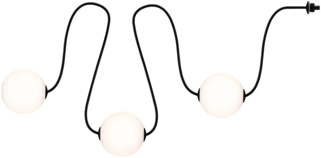 Paulmann Solar LED-lichtketting Taina Uitbreidingsset 3x60lm - 1,71m - Zwart