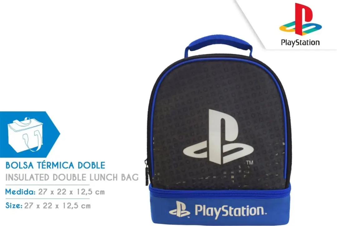 Sony PlayStation Duo Lunchtas Lunchbag 27x22cm