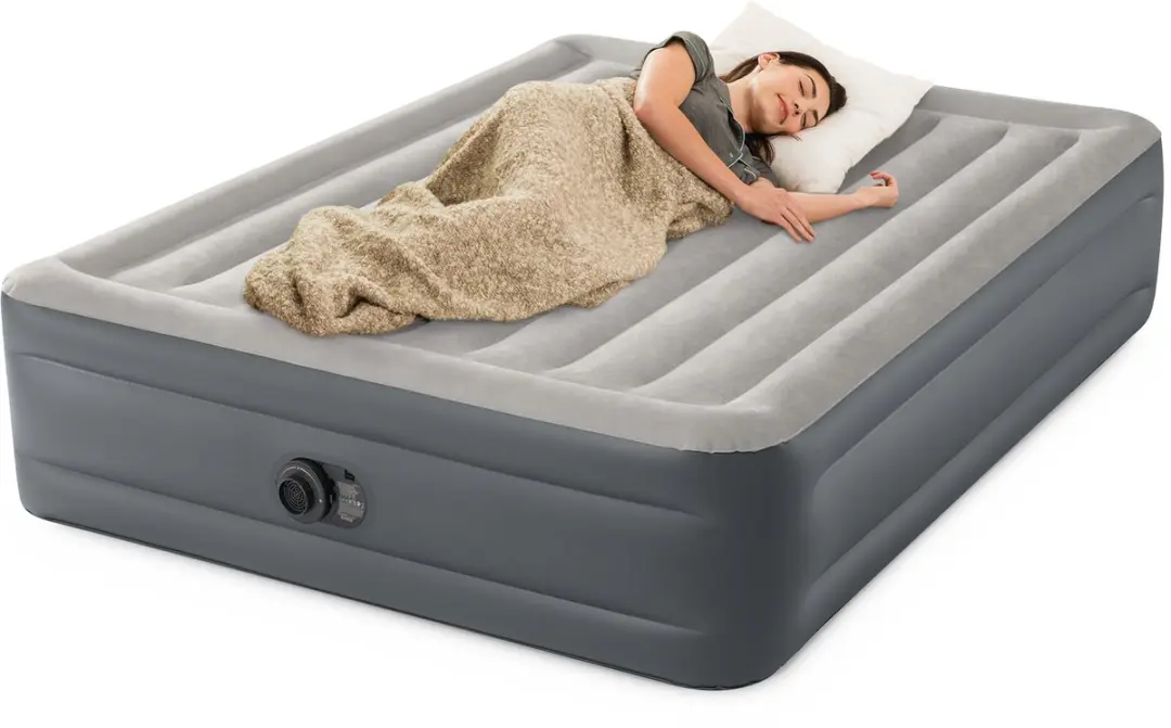 Intex Queen Essential Rest Luchtbed - 203x152x46cm - Grijs - afbeelding 6 van 6