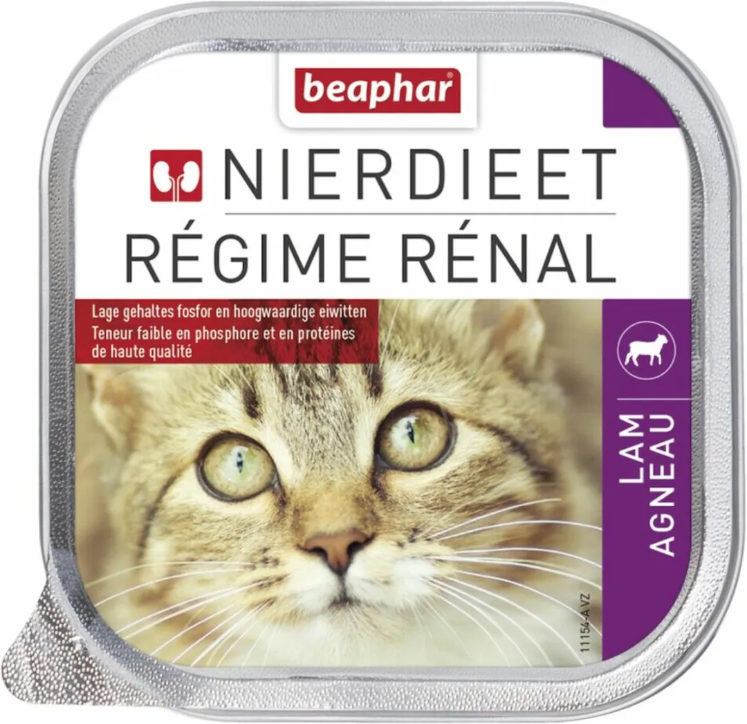 Beaphar Nierdieet Nat Kattenvoer Lam 100g - 16 Stuks