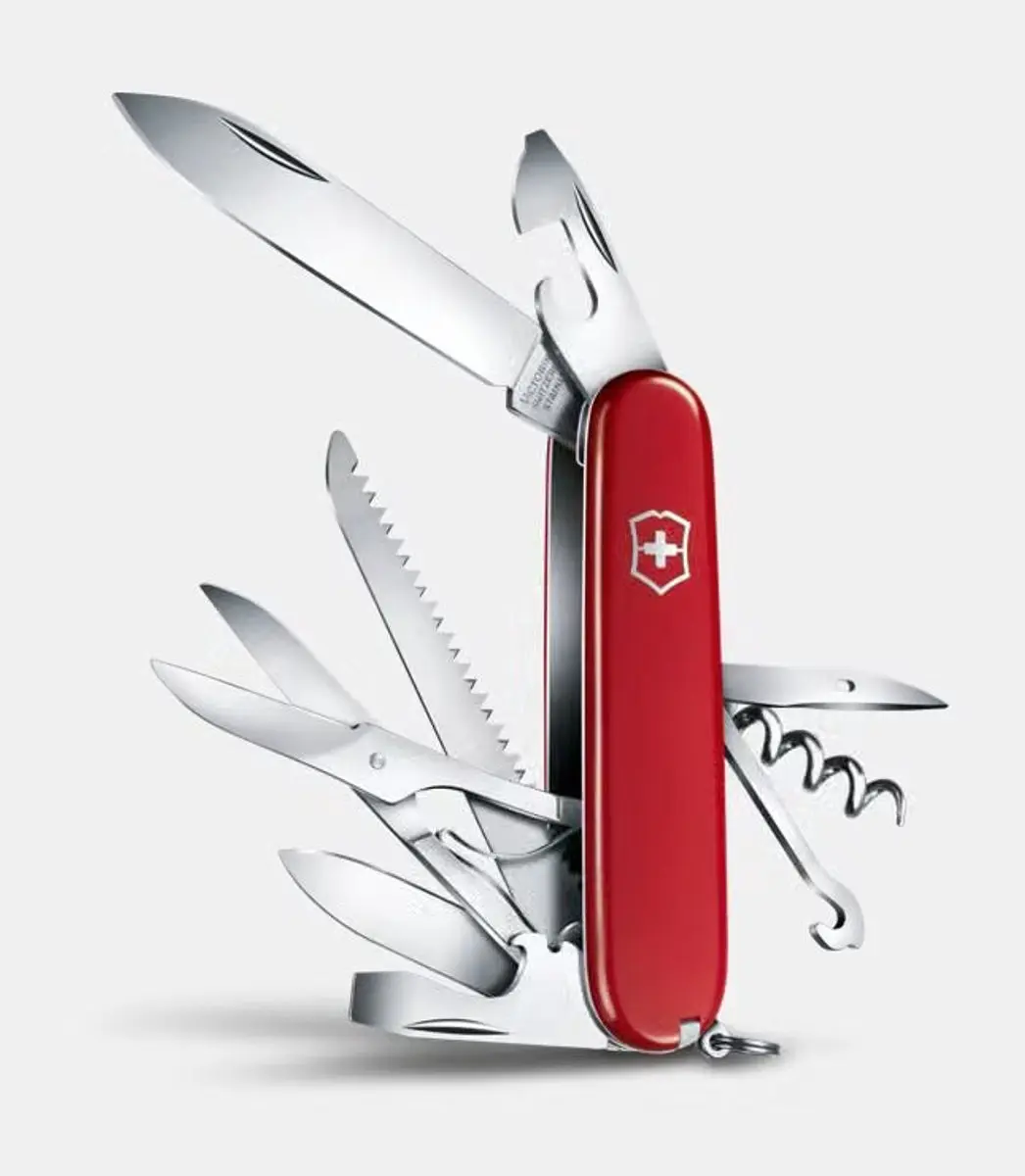 Victorinox Huntsman Zakmes - 15 Functies - Rood - afbeelding 6 van 6
