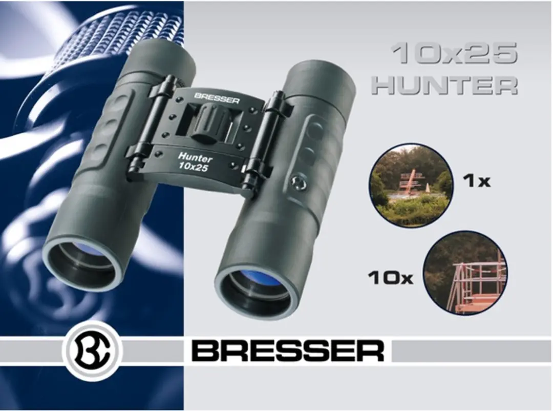 Bresser Hunter 10x25 Verrekijker - Zwart - afbeelding 4 van 6