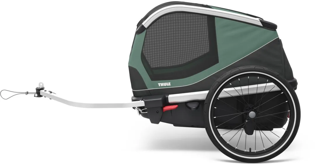 Thule Fietskar Bexey Hondenfietskar 79x70x90cm - Groen/Zwart/Aluminium - afbeelding 6 van 6