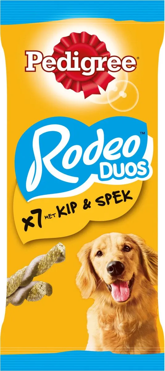 Pedigree Rodeo Duo Kip & Spek 123g - 7 Stuks