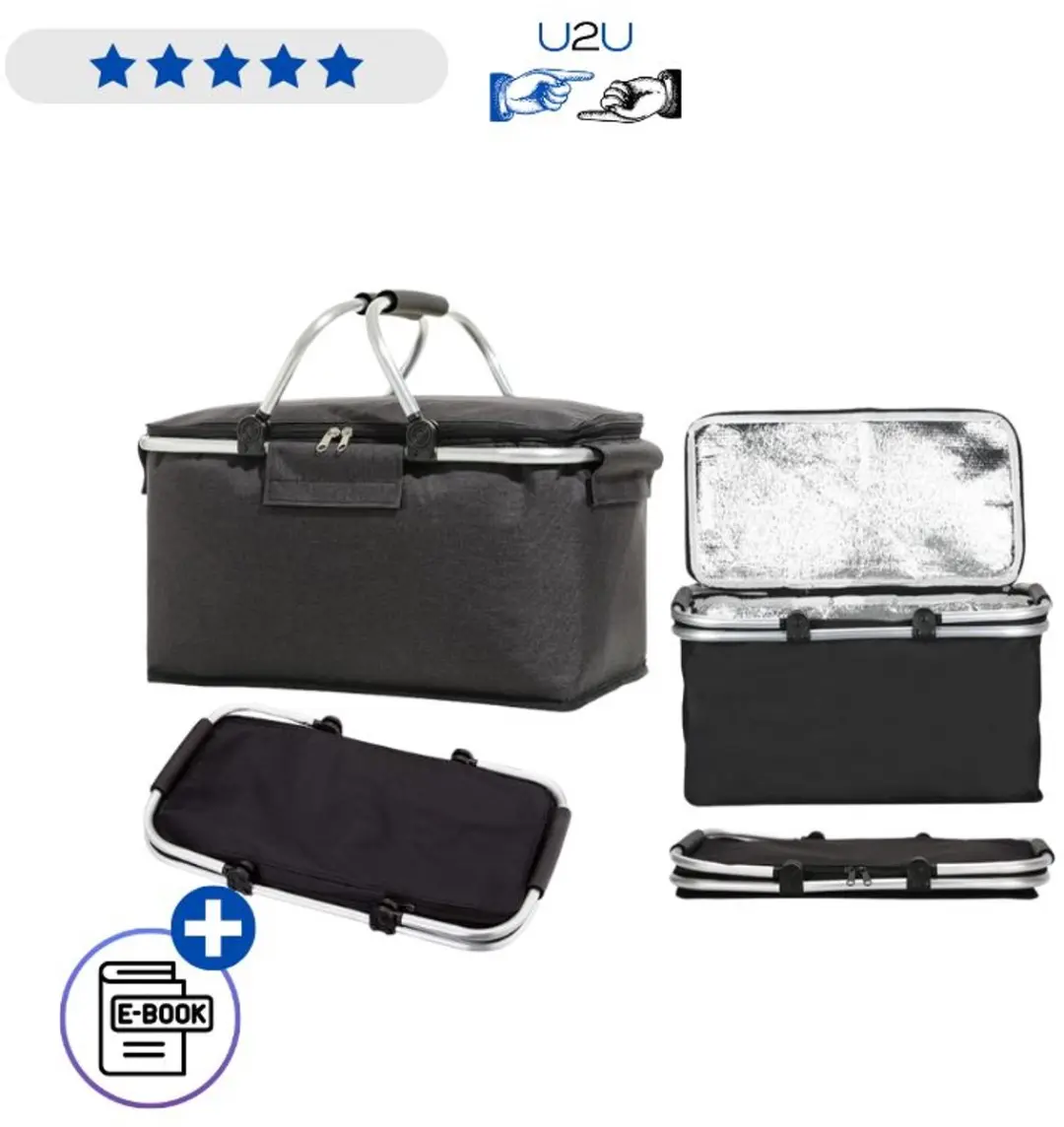 Thermische Picknickmand 30L Opvouwbaar Koelmand Met Isolatie Aluminium Frame Wat