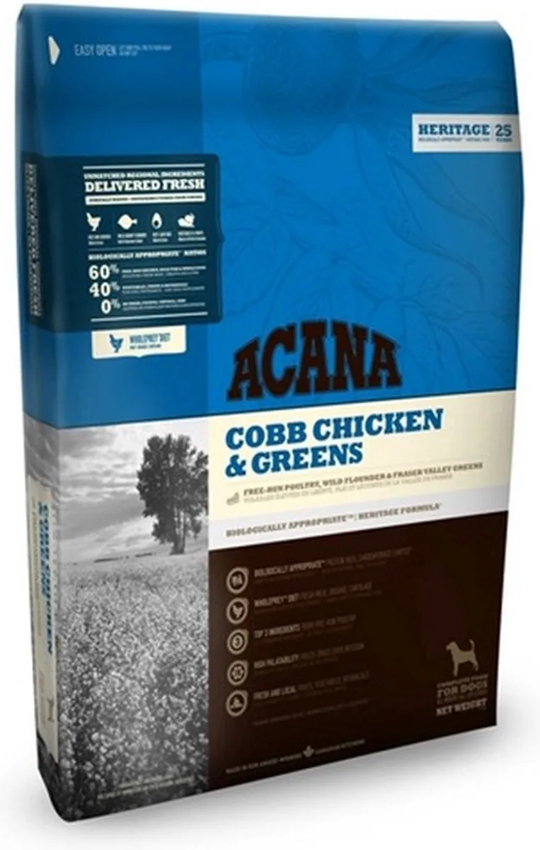 Acana Heritage Adult Hond 11,4kg - 2 Stuks