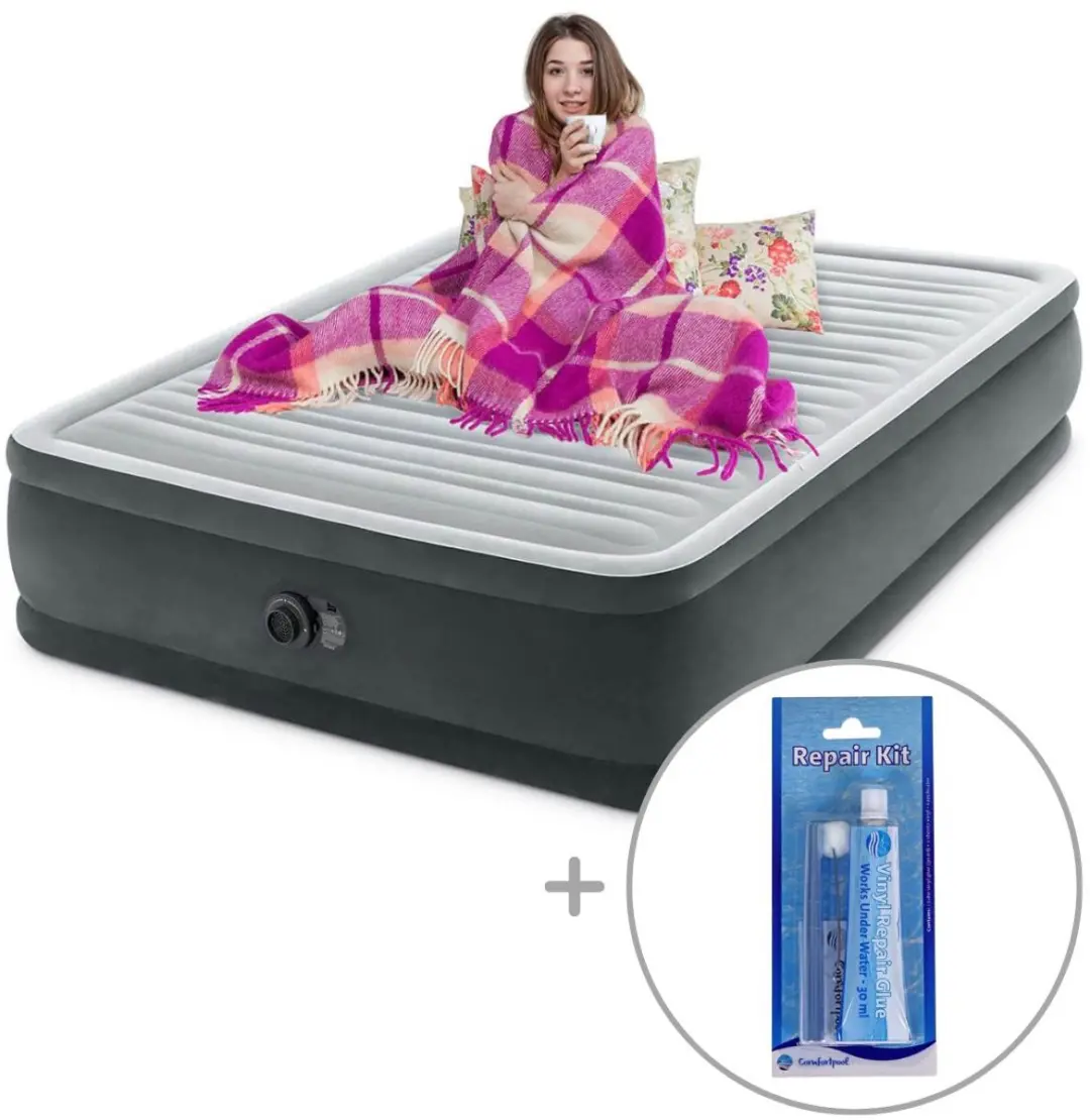 Intex Comfort Plush Elevated luchtbed met ingebouwde pomp