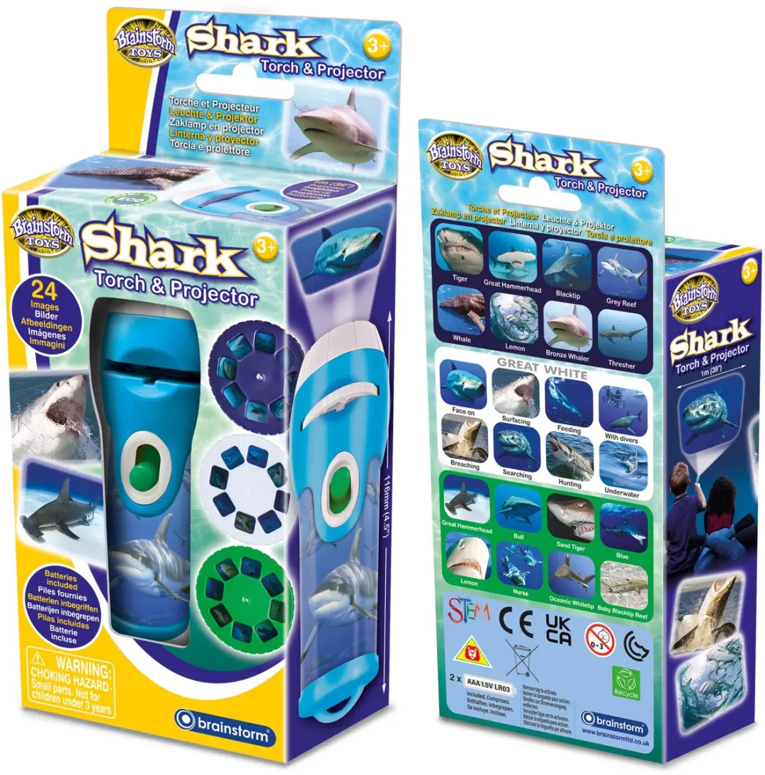 Brainstorm Toys Shark Torch & Projector