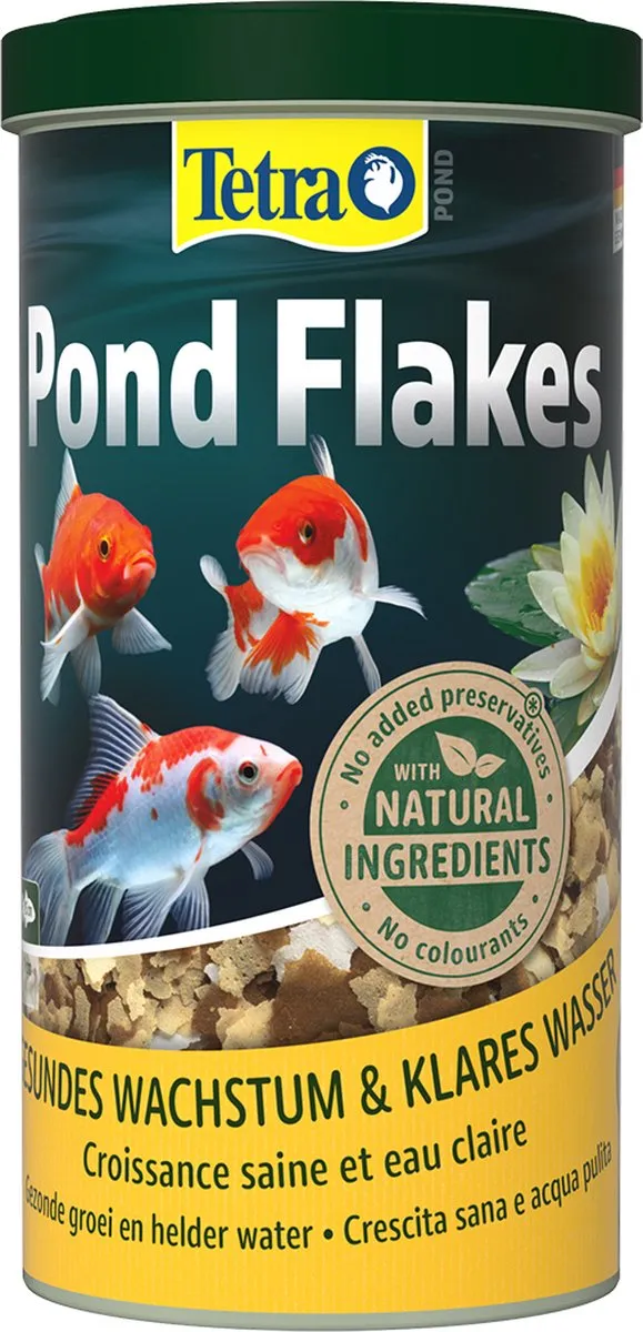 Tetra Pond Flakes Kleine En Jonge Tuinvijvervissen - Visvoer - 1 L