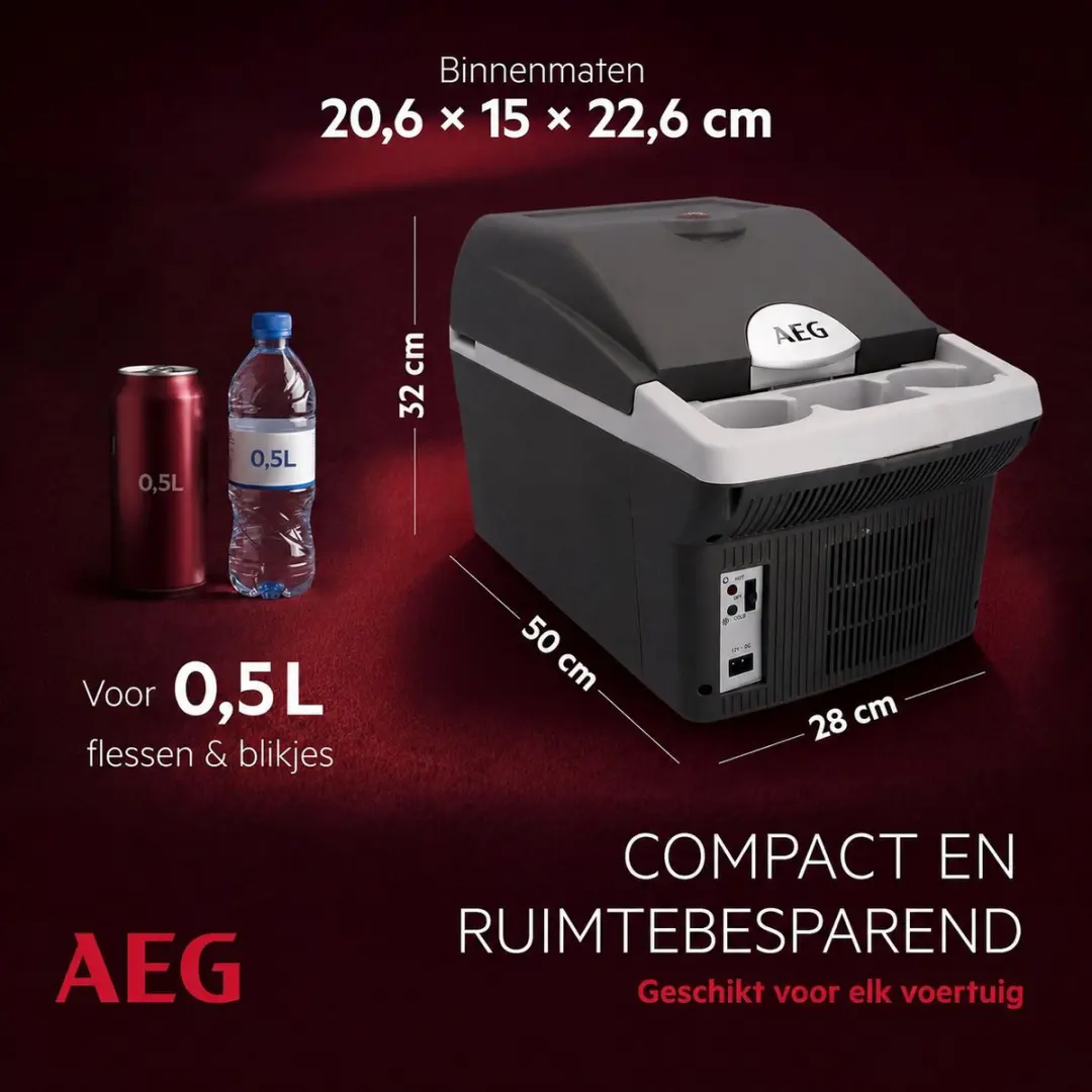 AEG Bordbar BK16 Koelbox - 16 l - Grijs - afbeelding 2 van 6