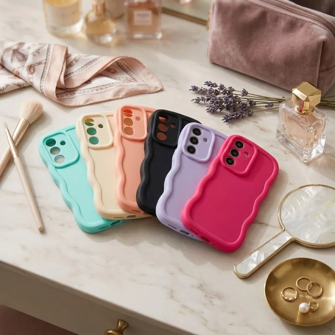 NUVEX Siliconen Hoesje Samsung Galaxy S25 - 6 Stuks Mintgroen/Zwart/Roze