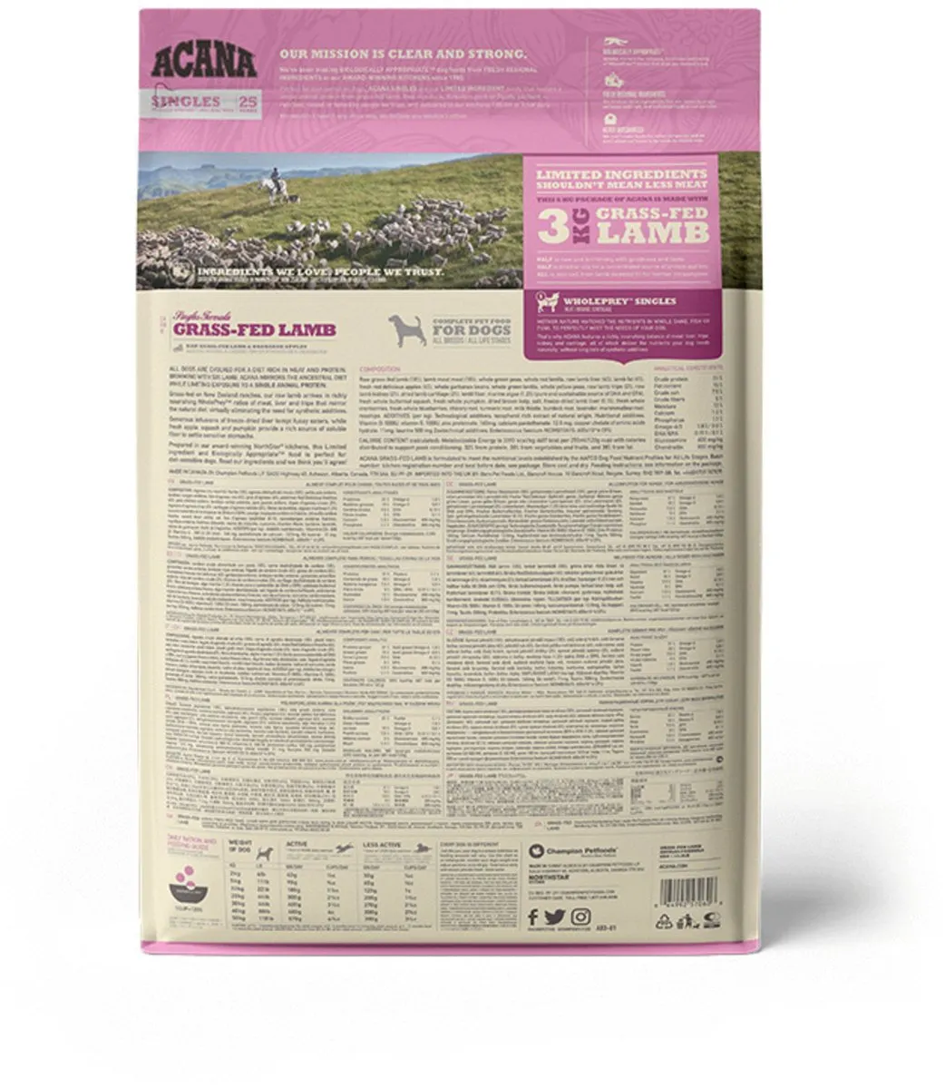 Acana Singles Lam & Appel Hondenvoer 6kg