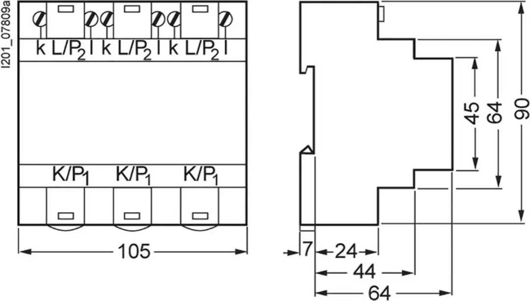 Siemens 7KT1201 Stroomtransformator 3-fasig - 100A/5A - afbeelding 2 van 4