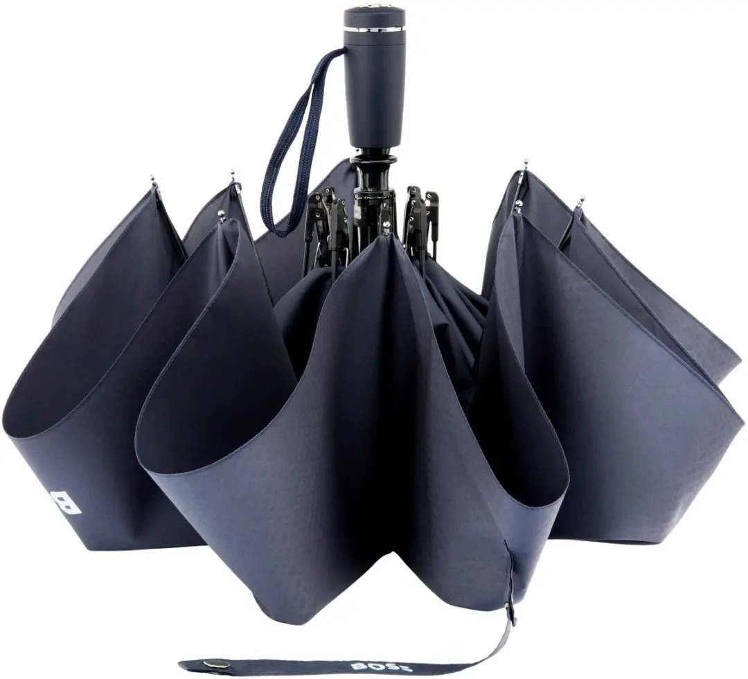 HUGO BOSS Double B Pocket Paraplu 105cm - Navy - afbeelding 2 van 6