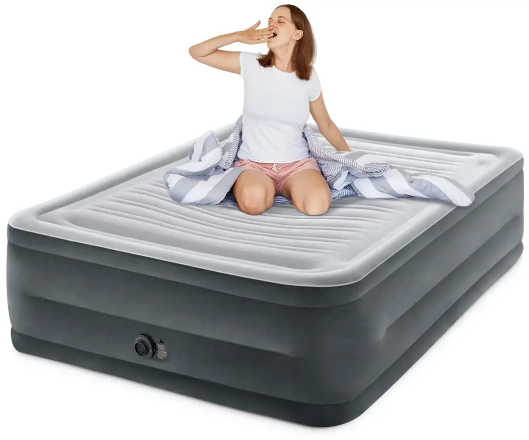 Intex Queen Comfort-Plush Luchtbed met ingebouwde pomp