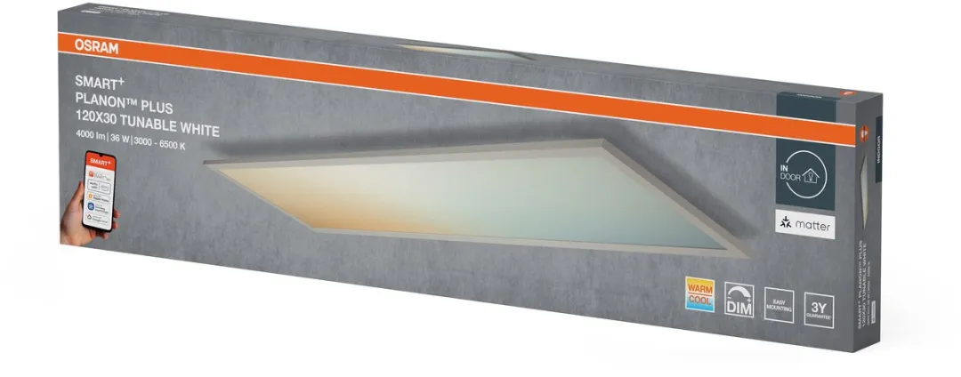 Osram SMART+ Matter Planon Plus LED Paneel 36W - 1200x300mm - afbeelding 6 van 6