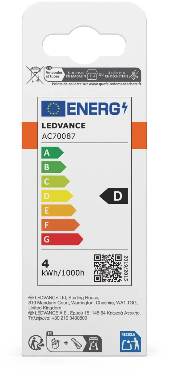 Osram LED-lamp Ster Kaarsvorm B40 Filament 3,4W - 470lm