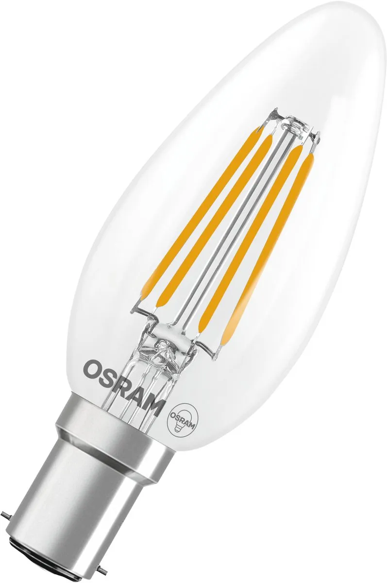 Osram LED-lamp Ster Kaarsvorm B40 Filament 3,4W