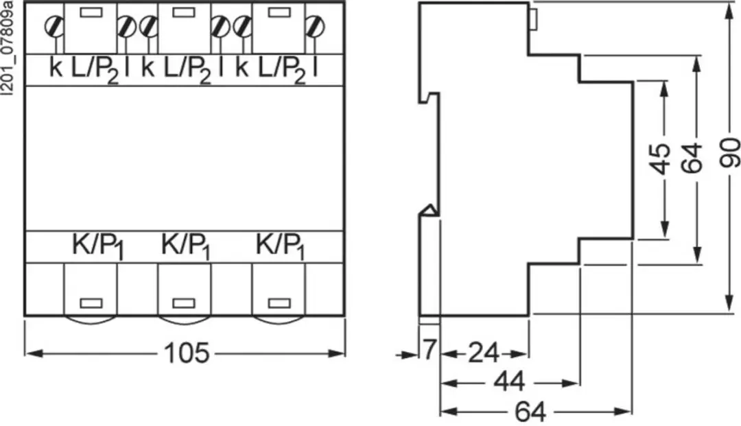 Siemens 7KT1200 Stroomtransformator 3-fasig 60A/5A - afbeelding 4 van 5