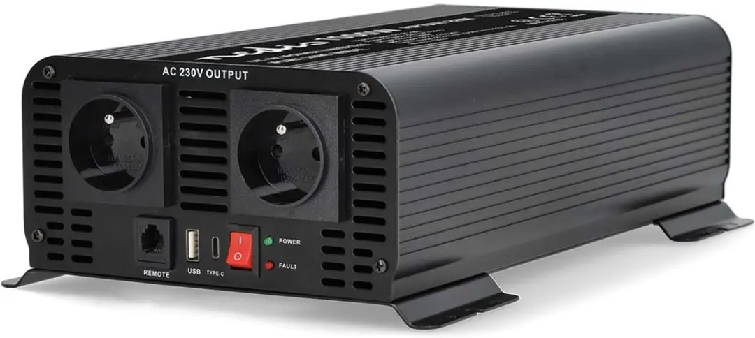 Nedis Omvormer 1000W - Zuivere Sinusgolf - 12V/230V - afbeelding 5 van 6