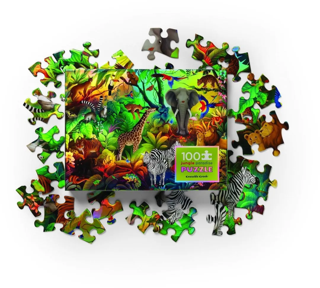 Crocodile Creek 100 Stuks Holografisch/Jungle Paradijs.