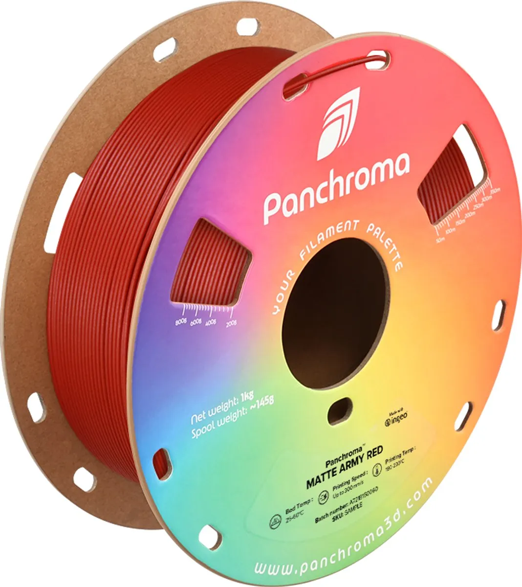 Polymaker PolyTerra PLA Matte Army Red 1.75mm