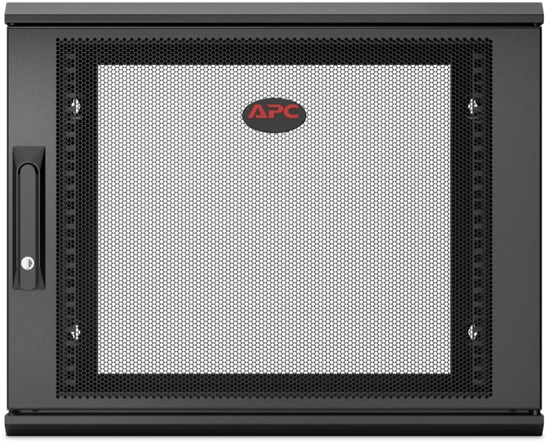 APC NetShelter WX 9U Single Hinged Wall-mount Enclosure 400mm Deep. Wandrek Zwart