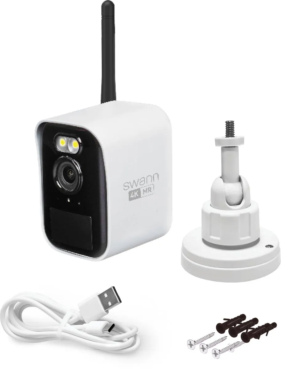 Swann MaxRanger4K Mini Buitencamera - 4K Ultra HD - Wit