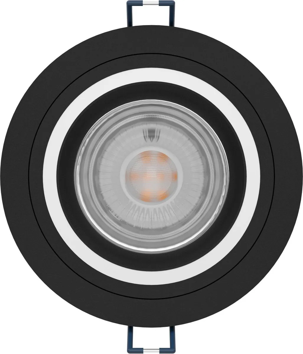 EGLO connect.z Carosso-Z Inbouwspot RGBW - Ø9.3cm - Zwart/Wit