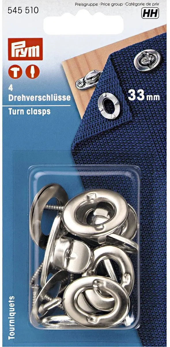 Prym Draaisluitingen - Tourniquets - 4 Stuks - afbeelding 3 van 6