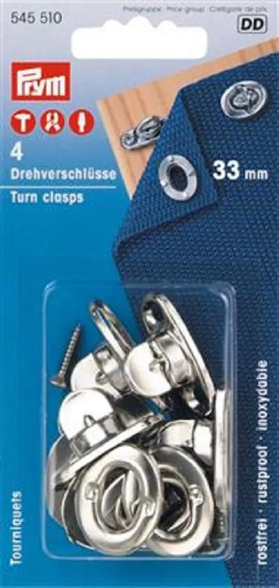 Prym Draaisluitingen - Tourniquets - 4 Stuks - afbeelding 4 van 6