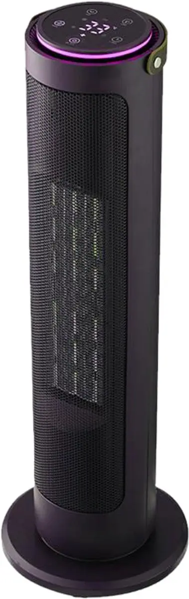 Haba Sunny Tower Elektrische Kachel 1200/2000W - Zwart - afbeelding 3 van 4
