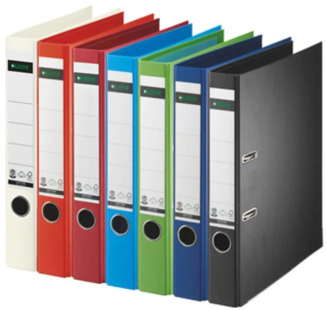 Leitz Volkarton-ordner A4 80 mm - 180 graden - Rood - afbeelding 6 van 6