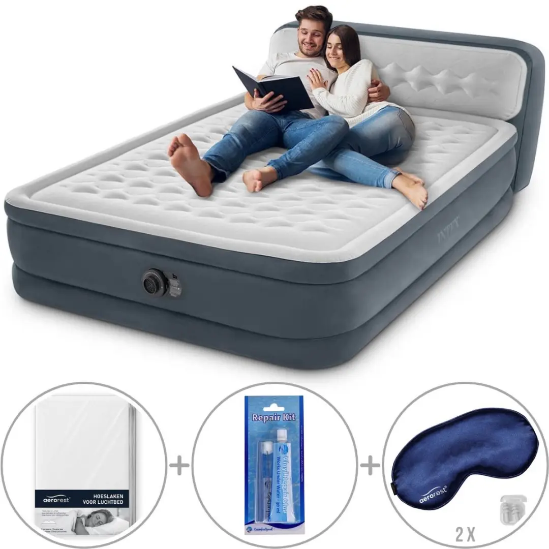 Intex Ultra Plush luchtbed met hoofdboord