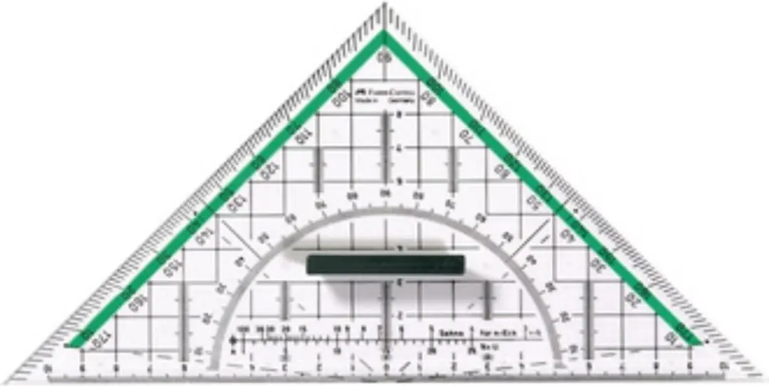 FABER-CASTELL geodriehoek BK 1 klein, met greep