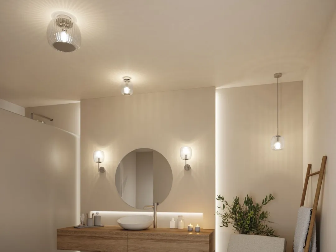 Paulmann Selection Bathroom Wandlamp Ruya IP44 E14 - Glas Chroom