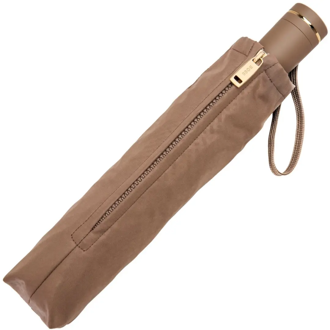Hugo Boss Double B Pocket Umbrella Paraplu - Camel - afbeelding 5 van 6